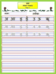 How to write hindu alphebet